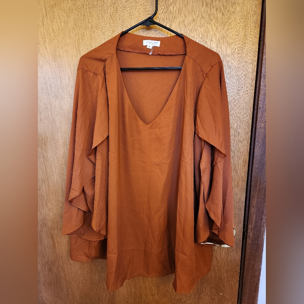 Chic Soul Unwritten Top - Rust - Picture 3 of 5